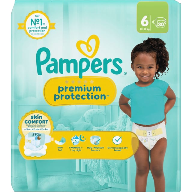 Pampers Premium Protection 13-18 kg | Baby, barn & förälder - Blöjor & våtservetter - Blöjor | Apoteka