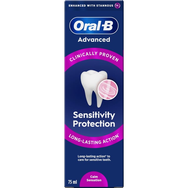 Oral-B Advanced Sensitivity Protection Calm Sensation Tandkräm 75 ml | Munvård - Tandkräm | Apoteka