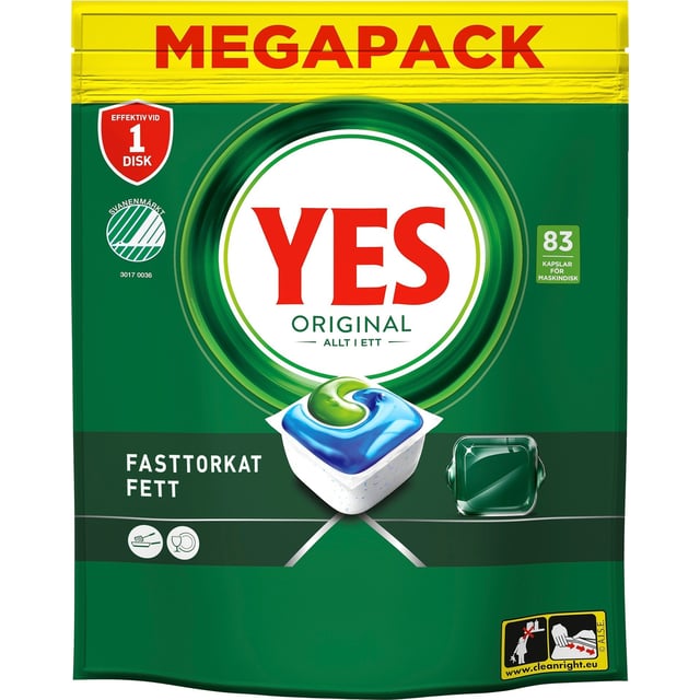 YES Diskmaskinstabletter Original 83 st