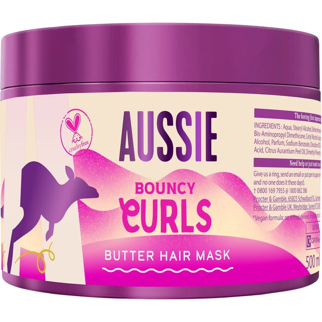 Aussie Bouncy Curls Butter Hårinpackning 500 ml