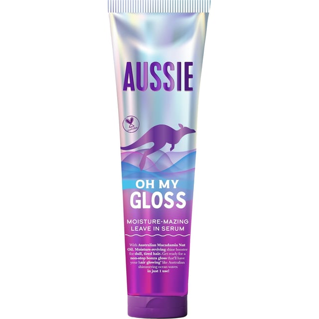 Aussie Oh My Gloss Moisture-Mazing Leave-In Serum 160 ml | Hårvård - Balsam - Leave-in balsam,Hårvård - Håroljor & hårserum | Apoteka