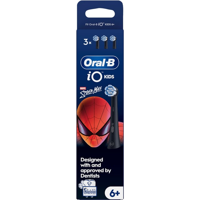 Oral B iO Kids Marvel Spider Man Tandborsthuvuden för Barn över 6 år 3 st | Baby, barn & förälder - Munvård för barn - Eltandborstar för barn,Munvård - Tandborste - Tandborsthuvud | Apoteka
