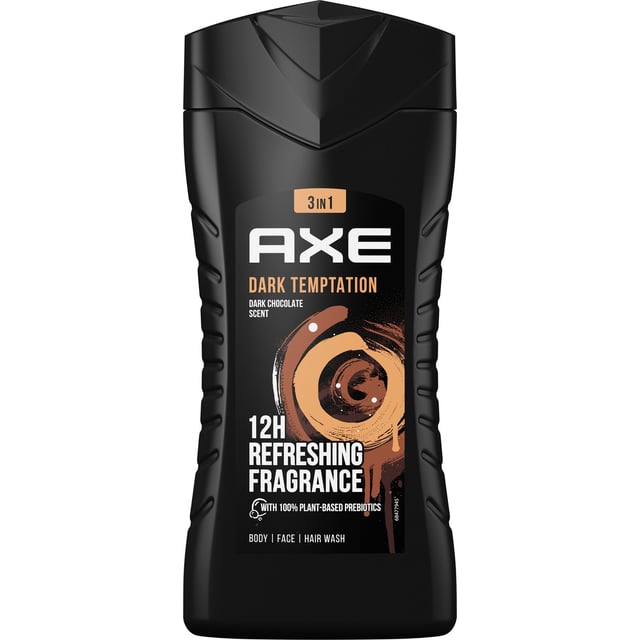 AXE Dark Temptation 3-in1 Duschgel 250 ml | Hudvård - Hudvård för män - Kroppsvård för män - Duschtvål & bodylotion,Hudvård - Kroppsvård - Bad & dusch - Duschkräm & duschtvål | Apoteka