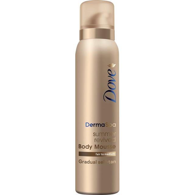 Dove Derma Spa Body Tanning Mousse Light-Medium 150 ml | Hudvård - Brun utan sol - Brun utan sol för kroppen | Apoteka