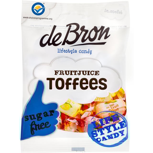 deBron Fruitjuice Toffees Sockerfri 90 g | Mat & dryck - Snacks & godis - Godis | Apoteka