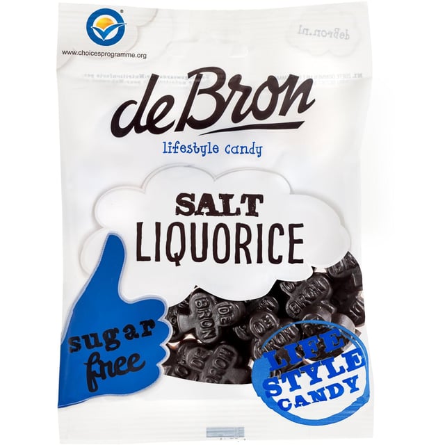 deBron Salt Liquorice Sockerfri 100 g | Mat & dryck - Snacks & godis - Lakrits | Apoteka