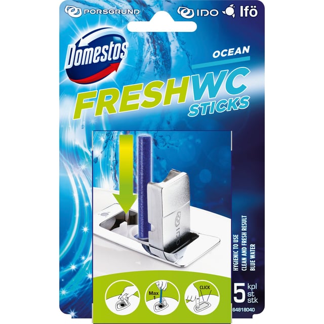 Domestos Toalettrengöring Fresh WC Sticks 5 st