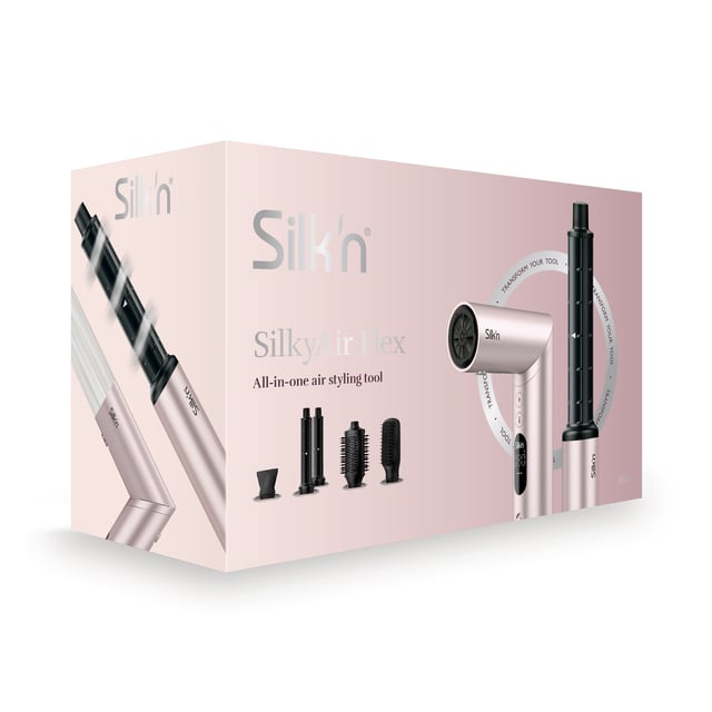 Silkn Silky Air Flex Pink-5 1 st | Hårvård - Hårstyling - Stylingverktyg - Hårfön,Hårvård - Hårstyling - Stylingverktyg - Locktång,Hårvård - Hårstyling - Stylingverktyg - Värmeborste | Apoteka