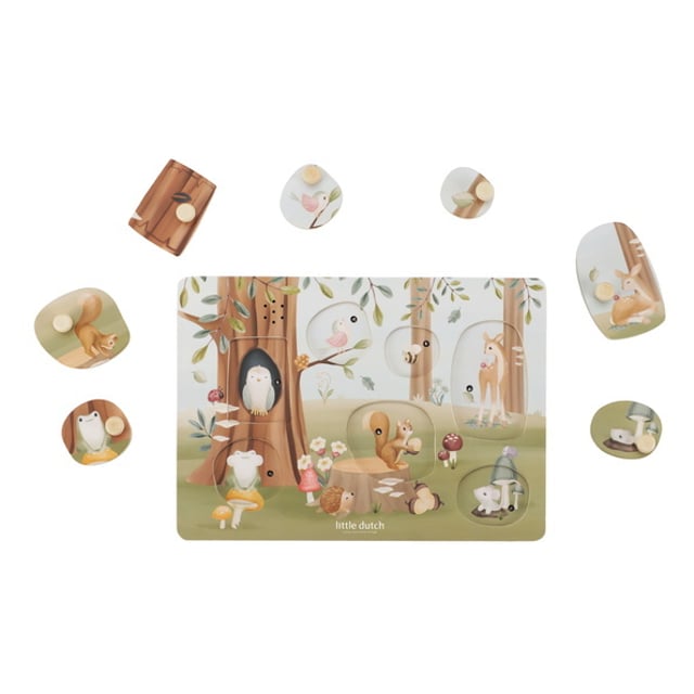 Little Dutch Pussel Med Ljud Forest Friends