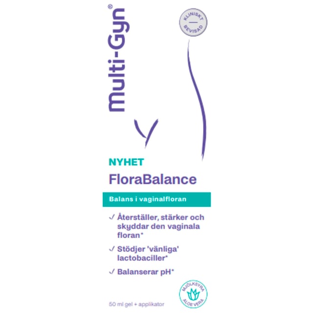 Multi-Gyn FloraBalance Gel 50 ml | Intimvård - Underlivsbesvär - Klåda & sveda i underlivet,Intimvård - Underlivsbesvär - Obalans i underlivet,Intimvård - Underlivsbesvär - Torra slemhinnor | Apoteka