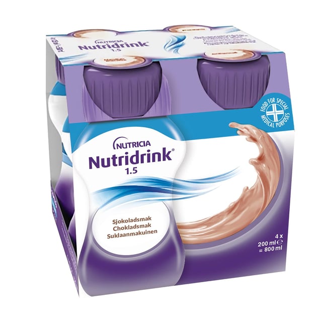 Nutridrink Chokladsmak 4 x 200 ml | Viktkontroll - Kosttillägg | Apoteka