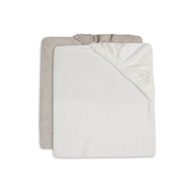 Jollein Skötbäddsöverdrag 50x70cm Ivory/Nougat 2-pack