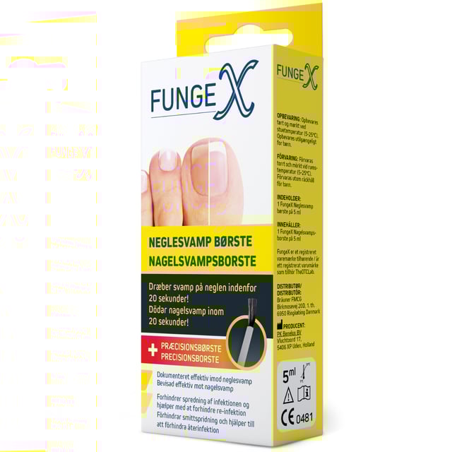 FungeX Nagelsvampspensel 3i1 5 ml | Hudvård - Händer & fötter - Nagelvård - Nagelsvamp | Apoteka