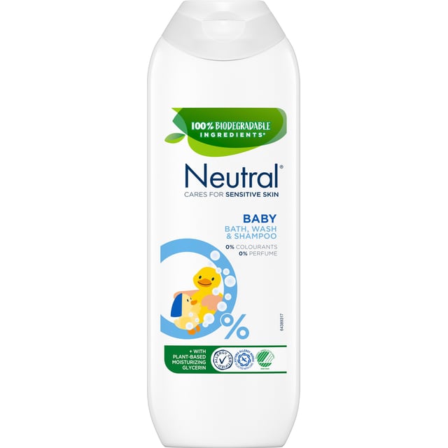 Neutral Baby Bath & Shampoo Wash Duschtvål för känslig hud 250 ml | Baby, barn & förälder - Hårvård för barn - Schampo & balsam för barn,Baby, barn & förälder - Hudvård för barn - Duschtvål & duschkräm för barn | Apoteka