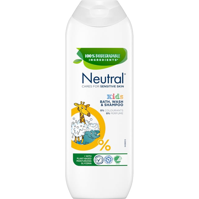 Neutral 0% Kids Badschampo 250 ml | Baby, barn & förälder - Hårvård för barn - Schampo & balsam för barn,Baby, barn & förälder - Hudvård för barn - Duschtvål & duschkräm för barn | Apoteka