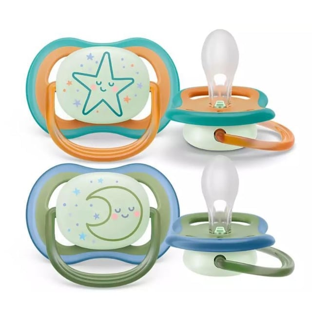 Philips Avent Ultra Air Napp Glow Blå/Grön/Orange 18+ månader 2 st | Baby, barn & förälder - Nappar & napphållare - Nattnappar,Baby, barn & förälder - Nappar & napphållare - Nappar | Apoteka