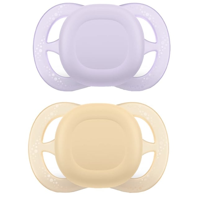 Philips Avent Soother Ultra Start Napp Lila/Gul 0+ månader 2 st | Baby, barn & förälder - Nappar & napphållare - Nappar för nyfödda,Baby, barn & förälder - Nappar & napphållare - Nappar | Apoteka