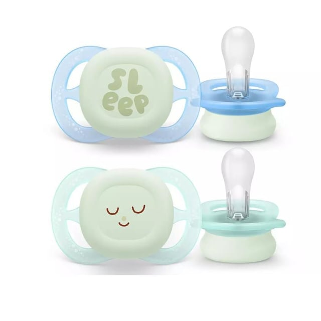 Philips Avent Soother Ultra Start Glow Napp Grön/Blå 0+ månader 2 st | Baby, barn & förälder - Nappar & napphållare - Nattnappar,Baby, barn & förälder - Nappar & napphållare - Nappar för nyfödda,Baby, barn & förälder - Nappar & napphållare - Nappar | Apoteka