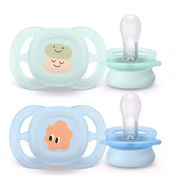 Philips Avent Soother Ultra Start Napp Blå/Grön 0+ månader 2 st | Baby, barn & förälder - Nappar & napphållare - Nappar för nyfödda,Baby, barn & förälder - Nappar & napphållare - Nappar | Apoteka