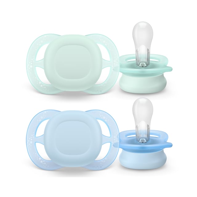 Philips Avent Ultra Start Napp 0 till 2 månader Grön Blå 2 st | Baby, barn & förälder - Nappar & napphållare - Nappar för nyfödda | Apoteka