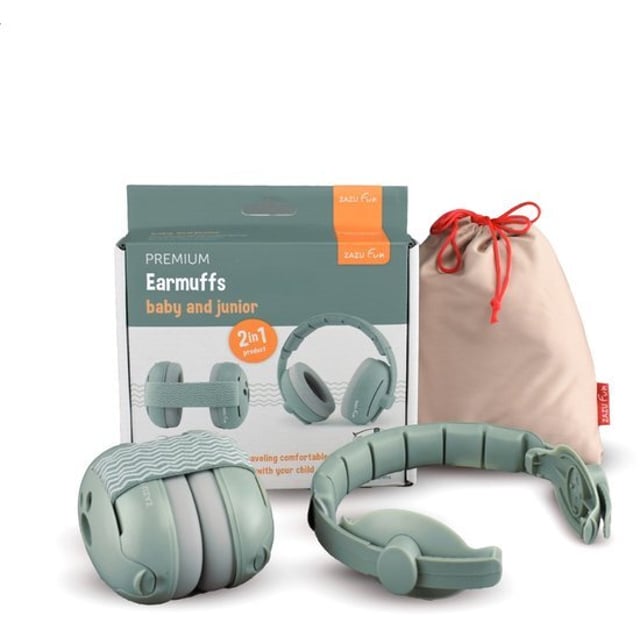 Zazu Hörselskydd Grön 1 st | Baby, barn & förälder - Praktiska tillbehör för barn - Hjälpmedel för barn | Apoteka
