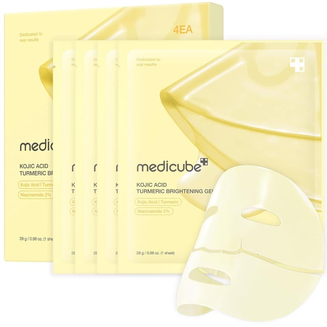 Medicube Kojic Acid Turmeric Brightening Gel Mask 4 st | Hudvård - Ansiktsvård - Ansiktsmask - Djuprengörande ansiktsmask,Hudvård - Ansiktsvård - Ansiktsmask - Återfuktande ansiktsmask | Apoteka