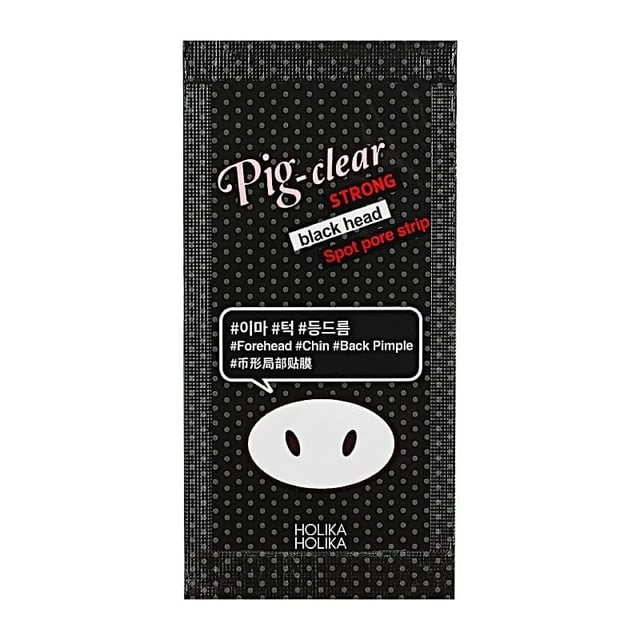 Holika Holika Pig Nose Clear Strong Blackhead Spot Pore Strip 16 g | Hudvård - Ansiktsvård - Ansiktsmask - Djuprengörande ansiktsmask | Apoteka
