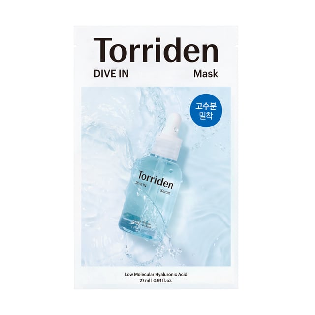 Torriden DIVE-IN Low Molecular Hyaluronic Acid Mask 27ml | Hudvård - Ansiktsvård - Ansiktsmask - Återfuktande ansiktsmask | Apoteka
