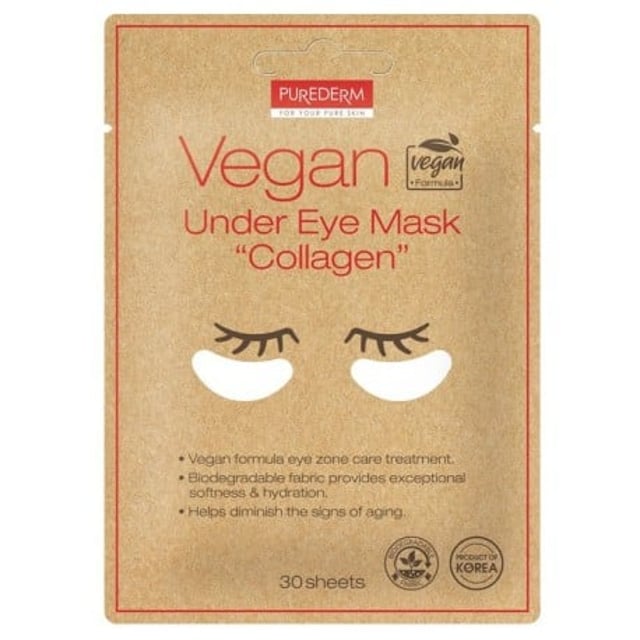 Purederm Vegan Collagen Eye Mask 30 st | Hudvård - Ansiktsvård - Eye patches | Apoteka