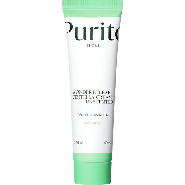 PURITO Wonder Releaf Centella Cream Unscented 50ml | Hudvård - Ansiktsvård - Ansiktskräm - 24-timmarskräm | Apoteka