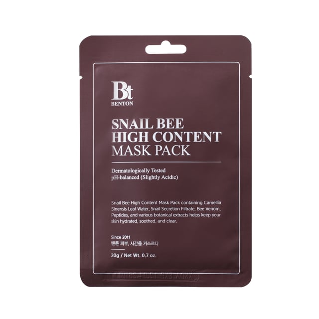 Benton Snail Bee High Content Mask Pack 20 g | Hudvård - Ansiktsvård - Ansiktsmask - Sheet mask | Apoteka