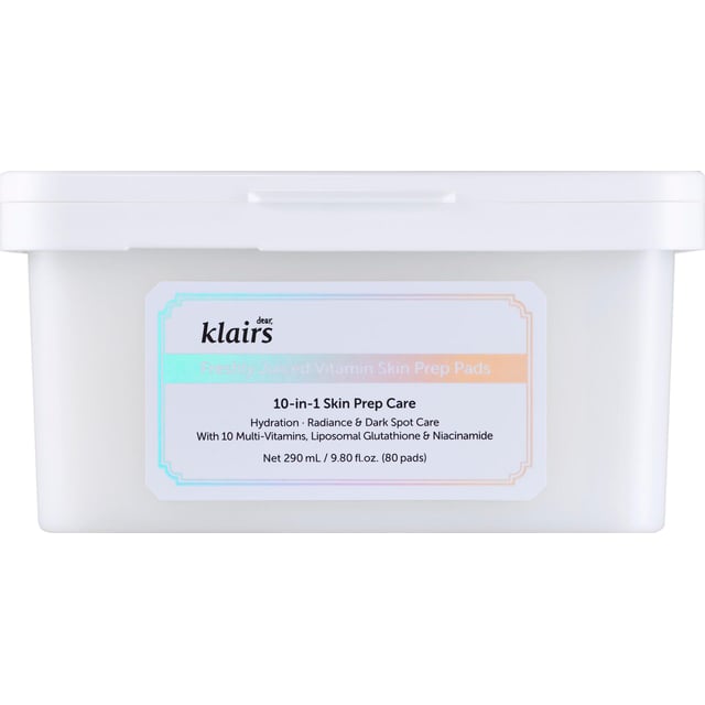 Klairs Freshly Juiced Vitamin Skin Prep Pads 80 pads | Hudvård - Ansiktsvård - Serum - C-vitaminserum,Hudvård - Ansiktsvård - Ansiktsrengöring,Hudvård - Ansiktsvård - Ansiktsexfoliering | Apoteka