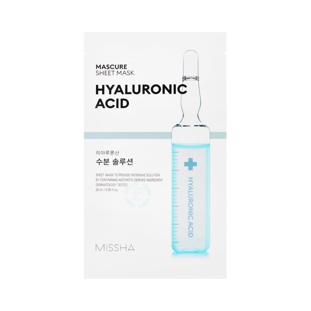 Missha Mascure Hydra Solution Hyaluronic Acid Sheet Mask 28 ml | Hudvård - Ansiktsvård - Ansiktsmask - Sheet mask | Apoteka