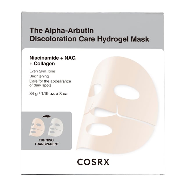 COSRX The Alpha-Arbutin Discoloration Care Hydrogel Mask 3 st | Hudvård - Ansiktsvård - Ansiktsmask - Sheet mask | Apoteka