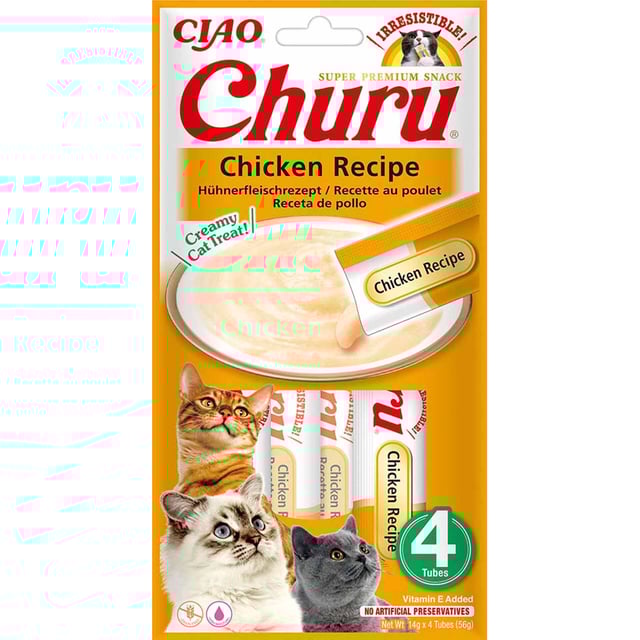 Churu Cat Chicken 4 st | Djur - Djurgodis - Kattgodis & kattgräs | Apoteka