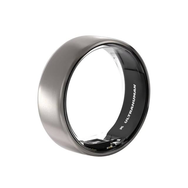 Ultrahuman Ring Air - Raw Titanium - Size 10