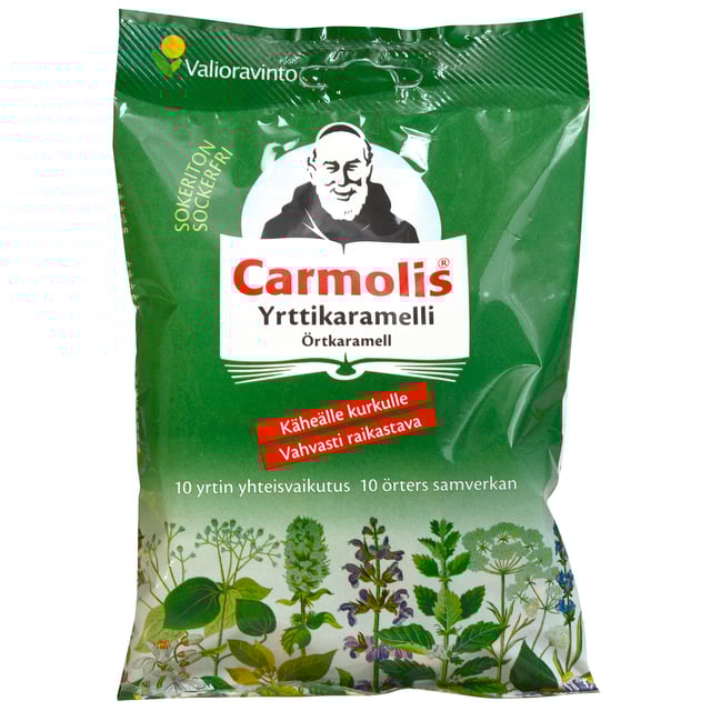 Carmolis Örtkaramell Sockerfri 72 g | Mat & dryck - Snacks & godis - Halstabletter | Apoteka