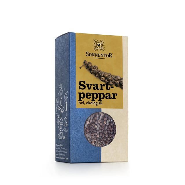 Sonnentor Svartpeppar Hel 55 g
