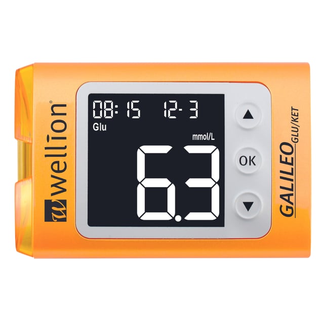 Wellion Galileo Mätare Glukos & Keton Startkit Gul