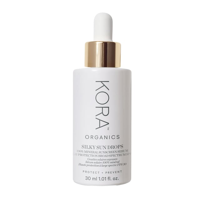Kora Organics Silky Sun Drops 100% Mineral Sunscreen Serum 30 ml | Hudvård - Solskydd - Solskydd för ansikte | Apoteka