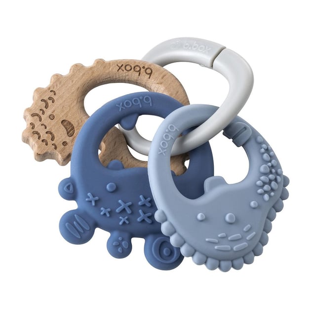 B.box Trio Bitring Blå | Baby, barn & förälder - Leksaker - Bitringar & bitleksaker | Apoteka