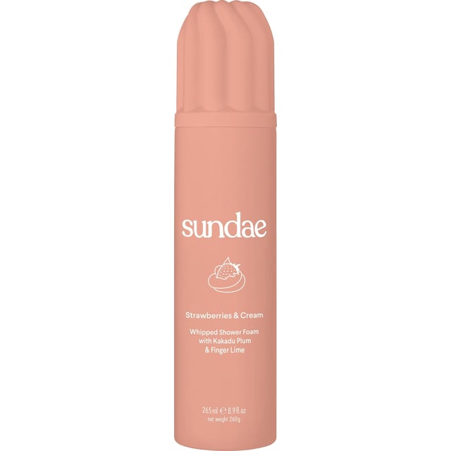 Sundae Body Whipped Shower Foam Strawberries & Cream 265 ml | Hudvård - Kroppsvård - Bad & dusch - Duschkräm & duschtvål | Apoteka