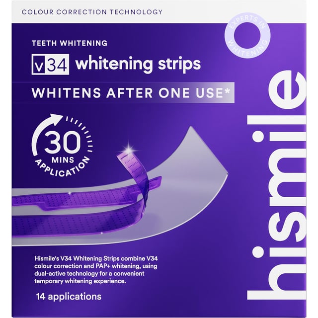 Hismile V34 Whitening Strips 14 st | Munvård - Tandblekning hemma | Apoteka