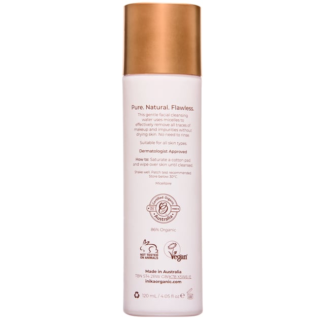 INIKA Organic Phyto Active Rosewater Micellar 120 ml | Hudvård - Ansiktsvård - Ansiktsrengöring - Micellärvatten | Apoteka
