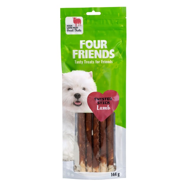Fourfriends Twisted Stick Lamb 25 cm 5 st | Djur - Djurgodis - Hundben & tuggben,Djur - Djurgodis - Hundgodis | Apoteka