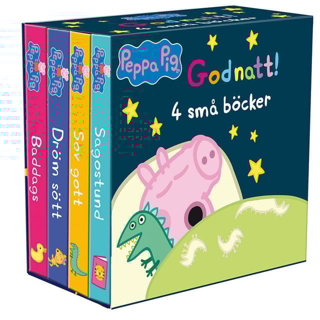 Greta Gris Godnatt! 4 små böcker | Baby, barn & förälder - Leksaker - Barnböcker,Hushåll - Böcker | Apoteka