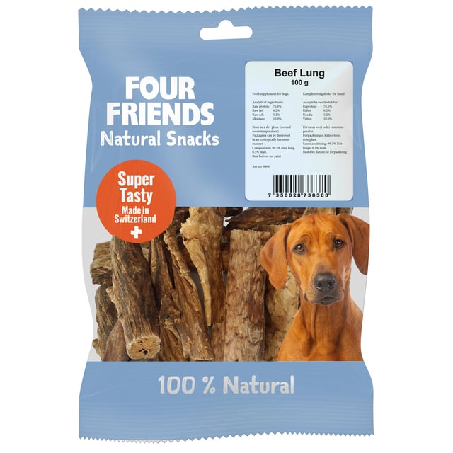 Fourfriends Beef Lung 100 g | Djur - Djurgodis - Hundben & tuggben,Djur - Djurgodis - Hundgodis | Apoteka