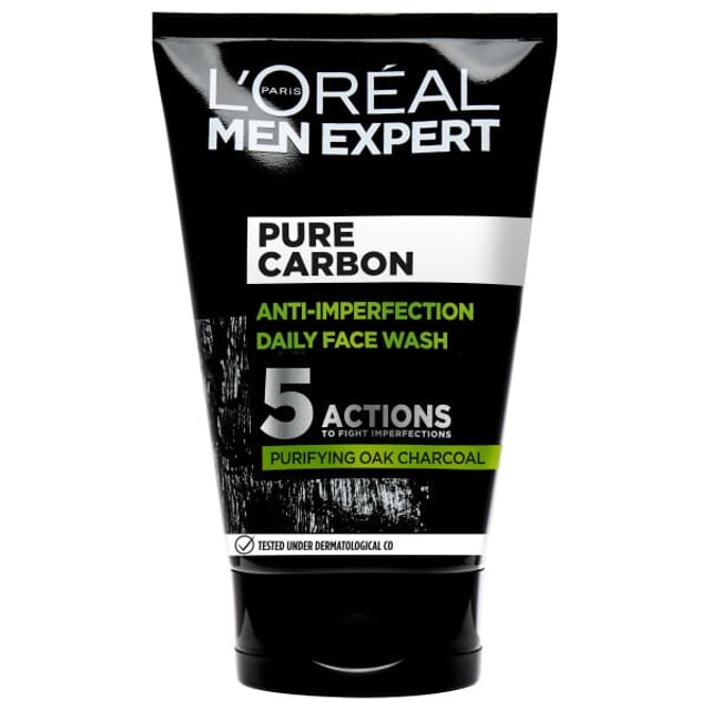 LOréal Paris Men Expert Pure Carbon Anti-Imperfection Daily Face Wash 100 ml | Hudvård - Hudvård för män - Ansiktsvård för män - Ansiktsrengöring,Hudvård - Ansiktsvård - Ansiktsrengöring - Rengöringsgel | Apoteka