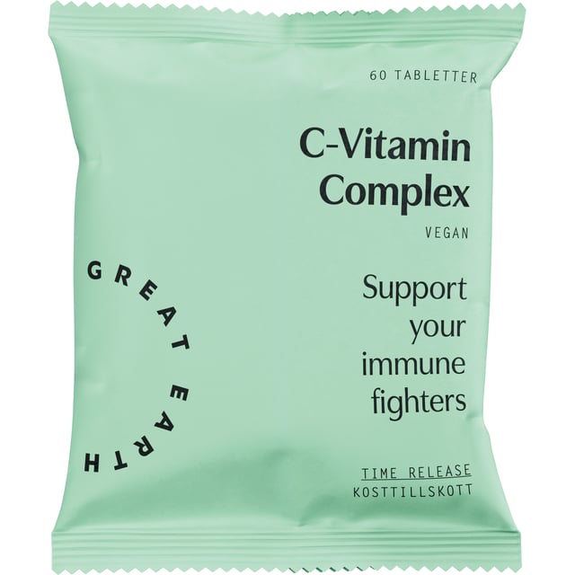 Great Earth C-Vitamin Complex Refill 60 tabletter | Vitaminer & kosttillskott - Vitaminer & mineraler - C-vitamin | Apoteka