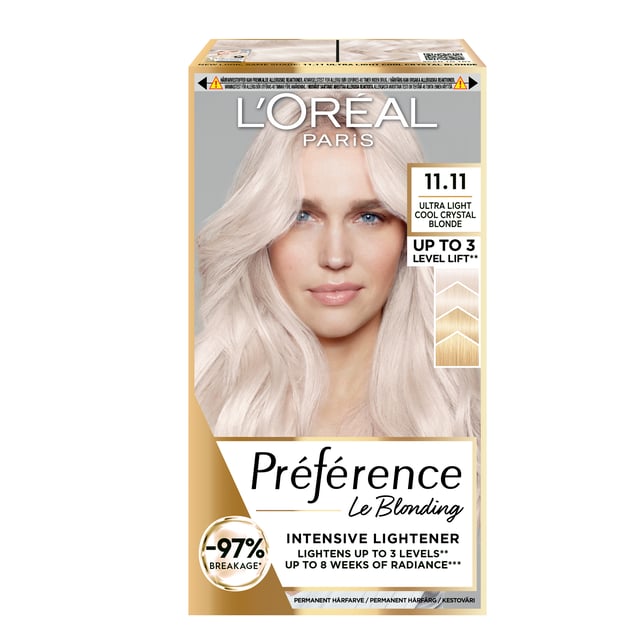 LOréal Paris Préférence Le Blonding Permanent Hårfärg för normalt hår 11.11 Oslo 1 st | Hårvård - Hårfärg - Permanent hårfärg | Apoteka